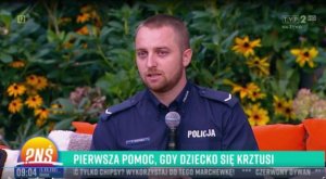 Głogowski policjant gościł dzisiaj w programie telewizyjnym TVP2 „Pytanie na Śniadanie”
