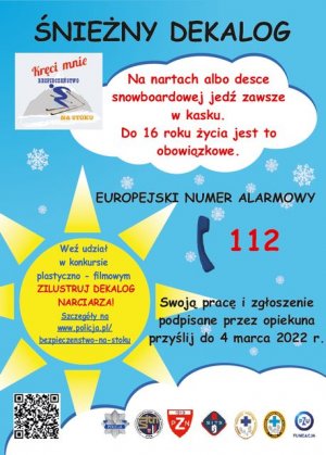 Zapraszamy dzieci i młodzież do udziału w konkursie „Śnieżny Dekalog”