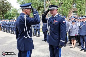 Uroczysta zbiórka w CBŚP z okazji 104. rocznicy powołania Policji Państwowej