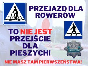 Przejazd dla rowerów - to nie przejście dla pieszych! Zanim spowodujesz zagrożenie – przeczytaj!